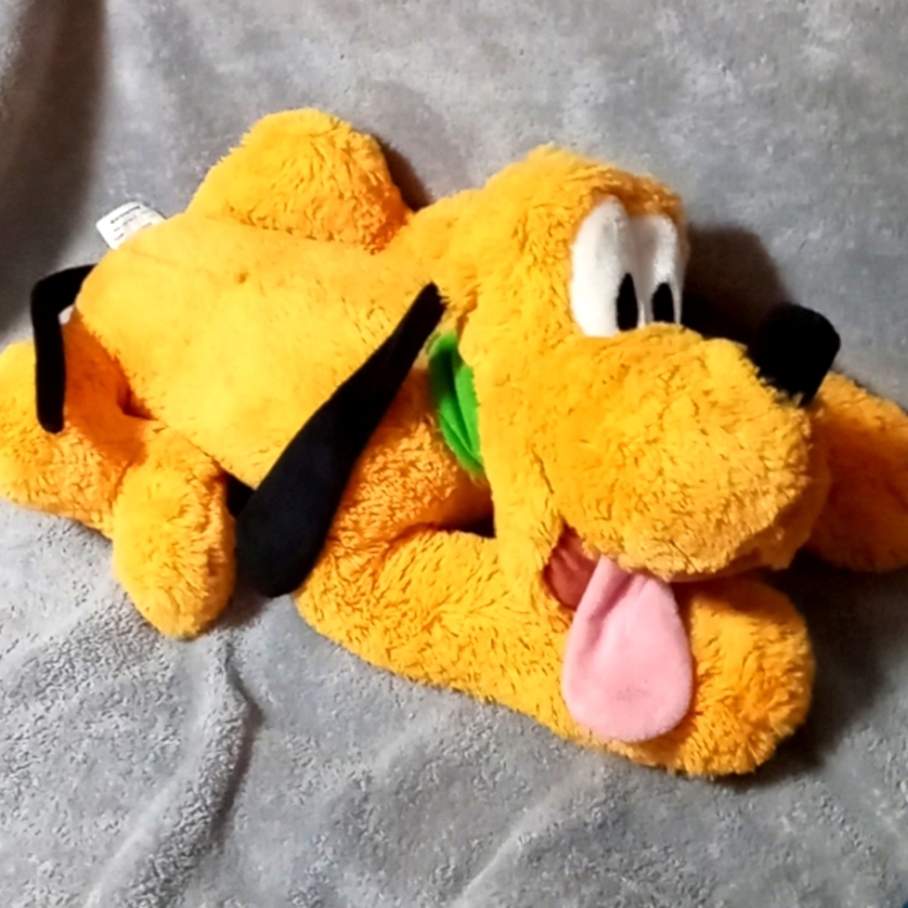 Disney Stores Authentic Pluto In Laying Pose Plush